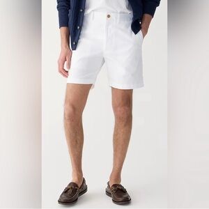 J. Crew White Flat Front Men's Shorts